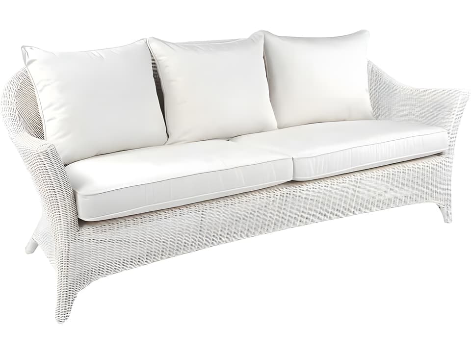 Cape Cod Wicker Cushion Sofa