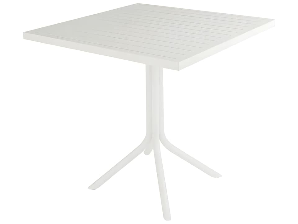 Café 30 Inch Square Bistro Table in Cafe White