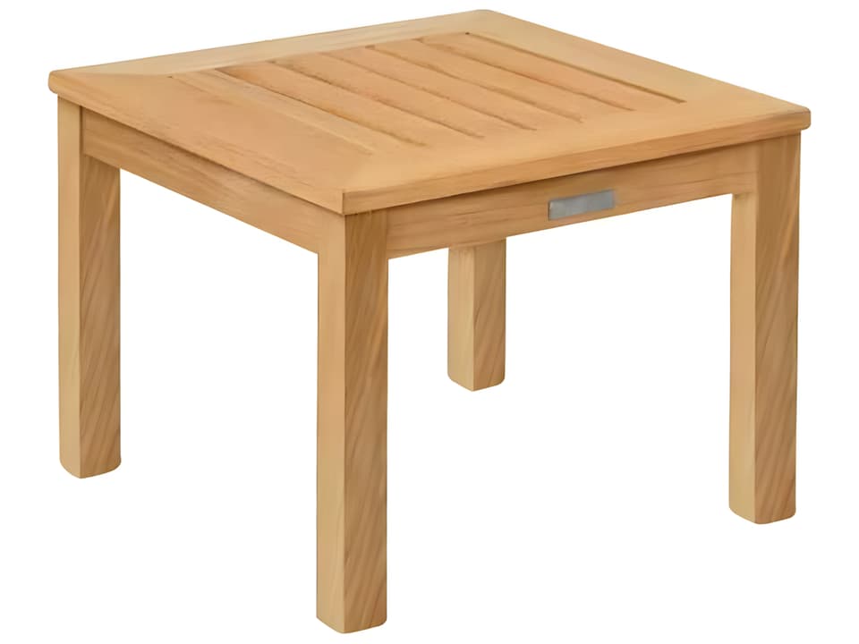 Classic Teak 20" Wide Square End Table
