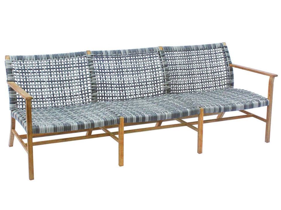 Catherine Teak Wicker Sofa