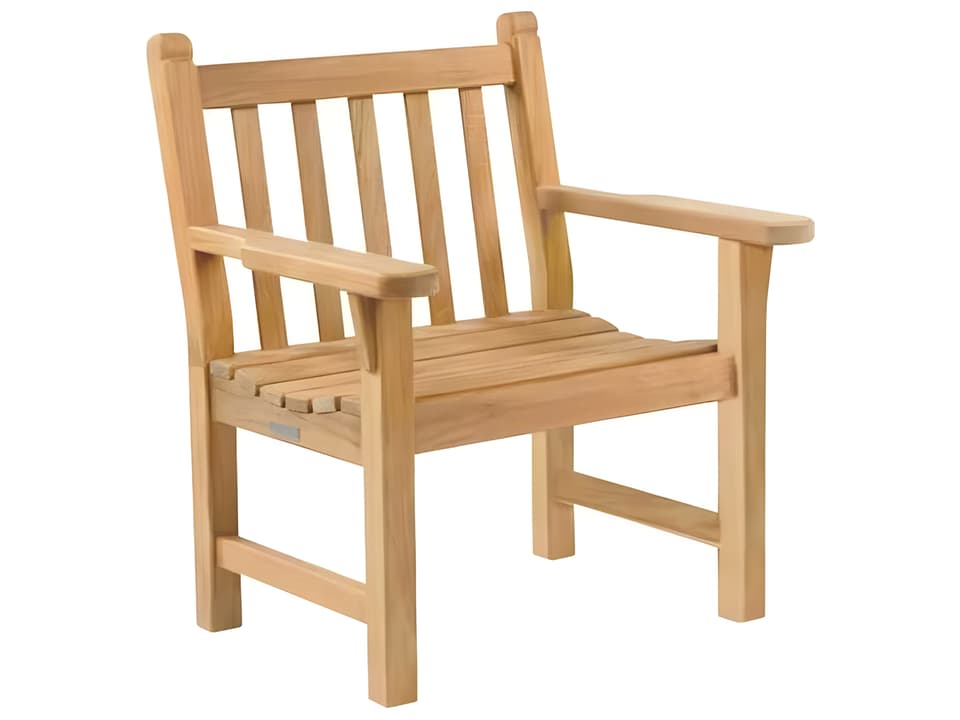 Dunbarton Teak Garden Lounge Chair with Acrylic Cushion