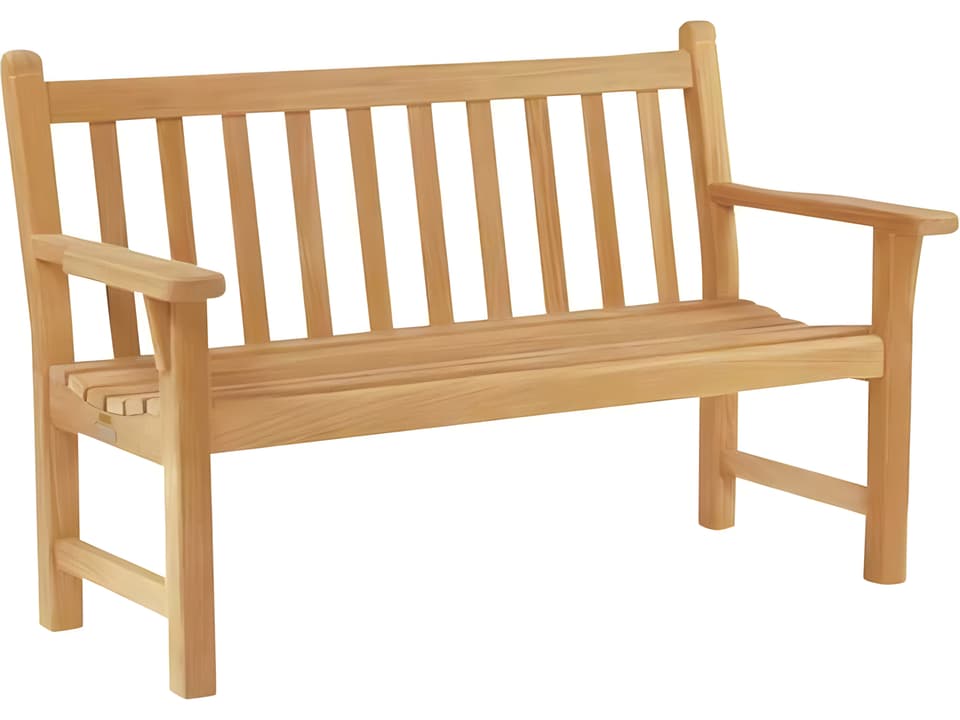 Dunbarton 4-Foot Teak Bench in Natural Teak
