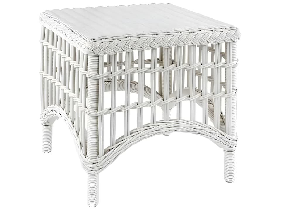 Chatham 19.5-Inch Square Side Table in Classic White