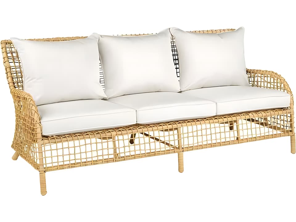 Charlotte Aluminum Wicker Cushion Sofa