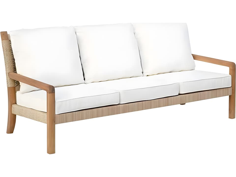 Hudson Teak Rope Cushion Sofa
