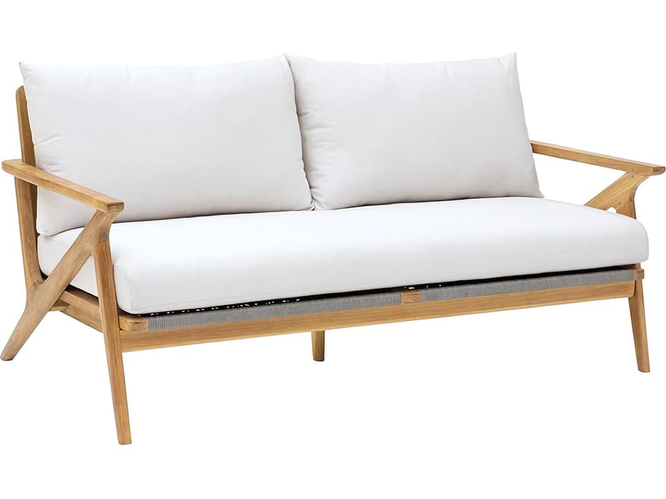 Soho Teak and Rope Outdoor Sofa