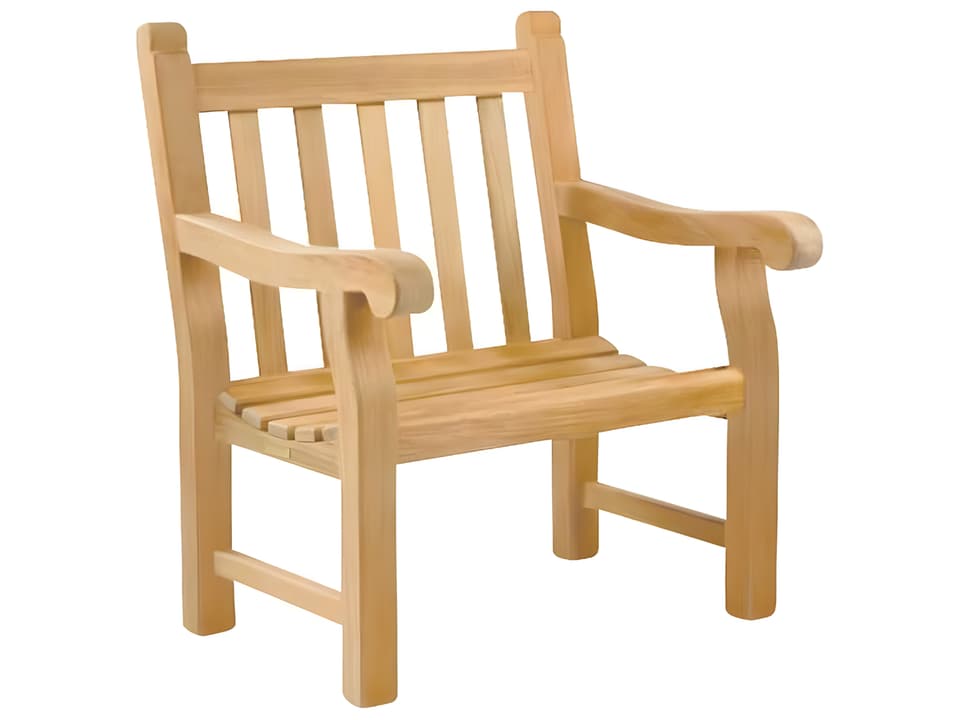Hyde Park Teak Garden Armchair Classic Outdoor Lounge Chair
