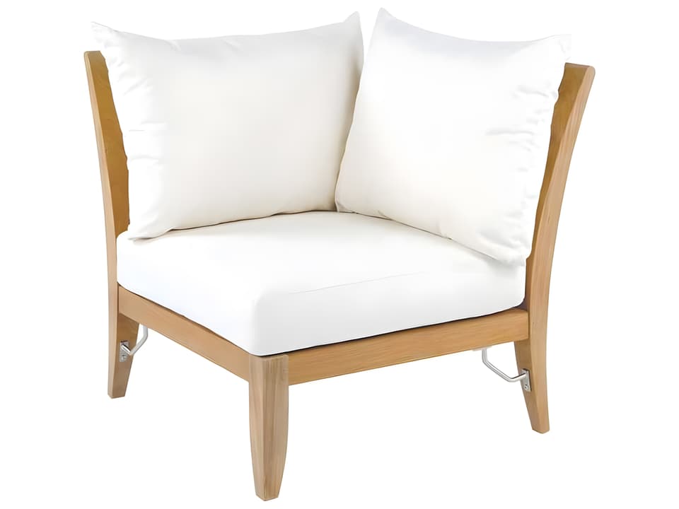 Ipanema Teak Corner Lounge Chair for Modular Sectional
