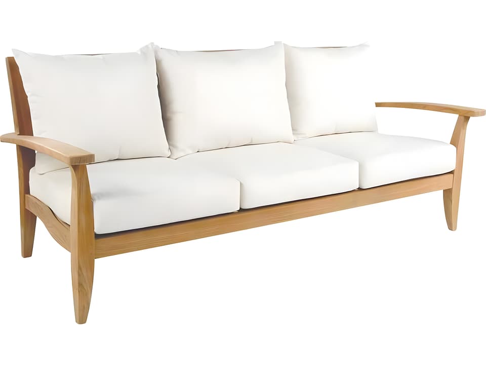Ipanema 3-Seat Outdoor Teak Cushion Sofa
