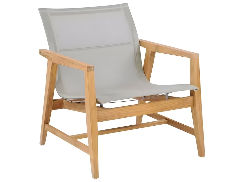 Marin Teak Sling Lounge Chair