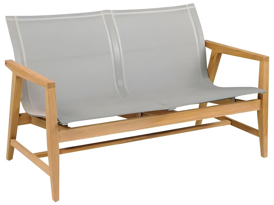 Marin Teak Sling Loveseat