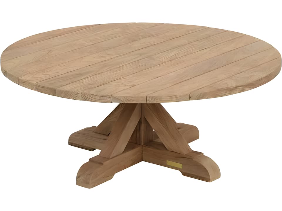 Provence Teak 42" Wide Round Coffee Table