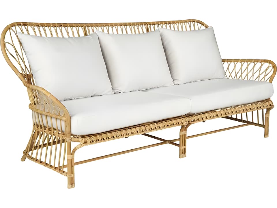 Savannah Aluminum Wicker Cushion Sofa