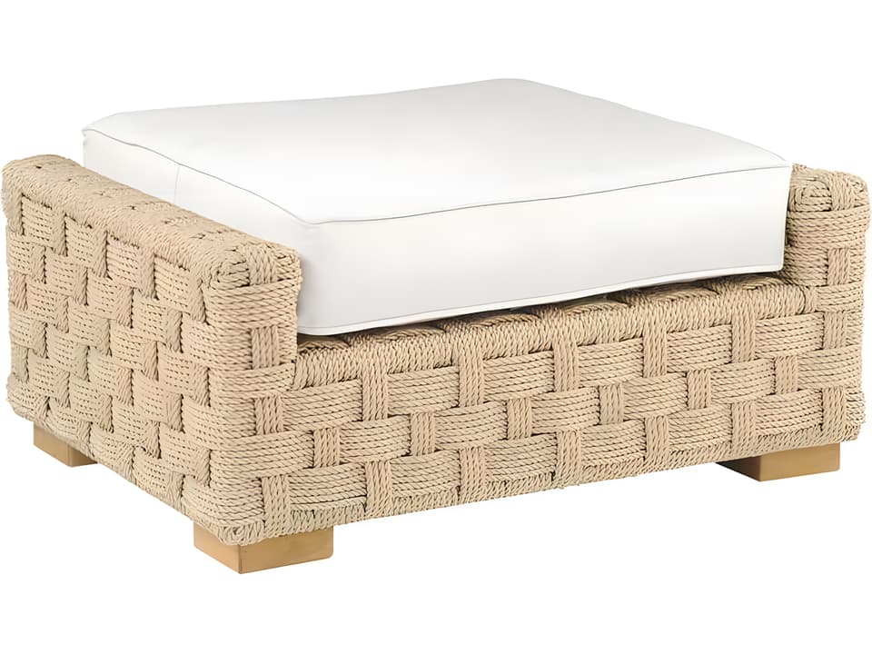 St Barts Aluminum Cushion Ottoman