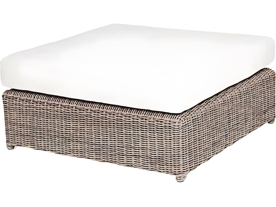 Sag Harbor Wicker Cushion Ottoman