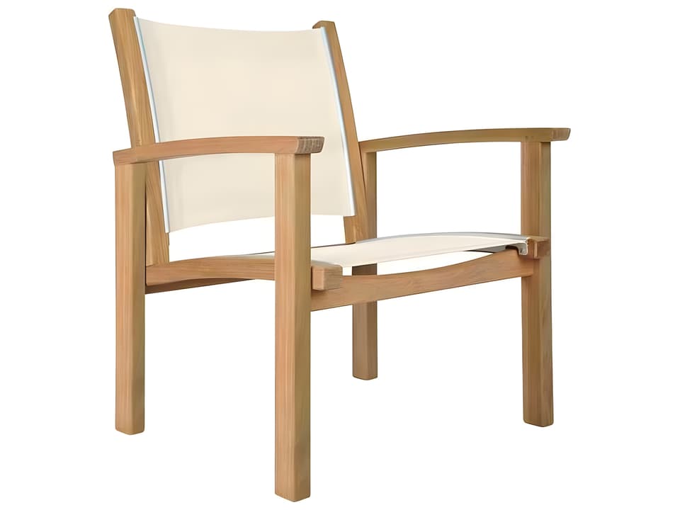 St. Tropez Teak Sling Lounge Chair
