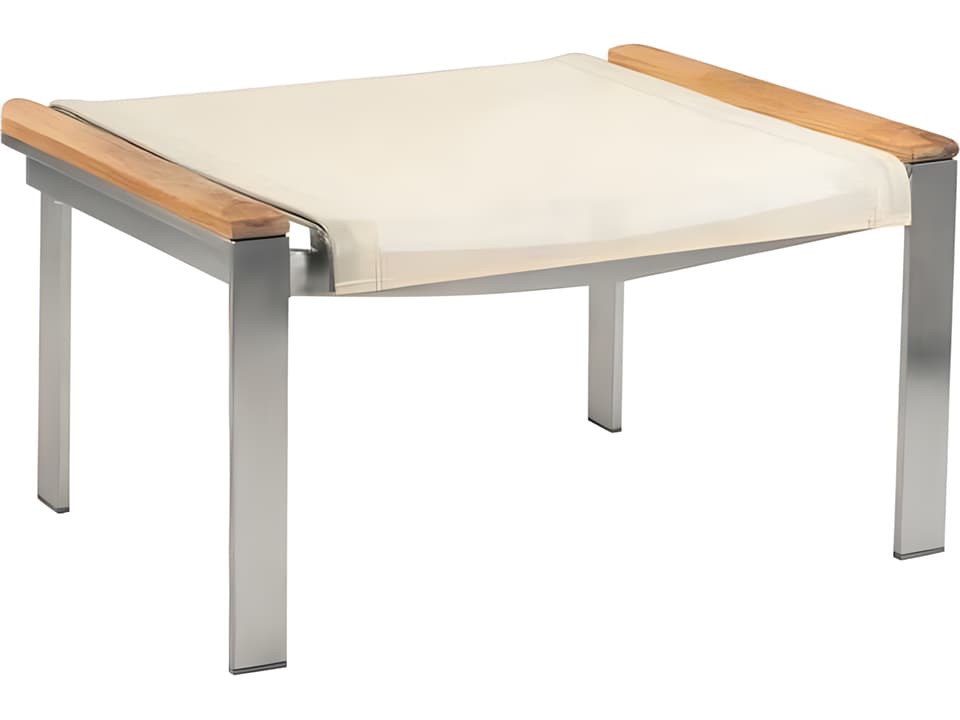 Tivoli Stainless Steel Cushion Ottoman