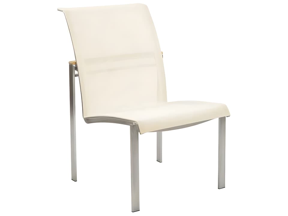Tivoli Stainless Steel Sling Dining Side Chair