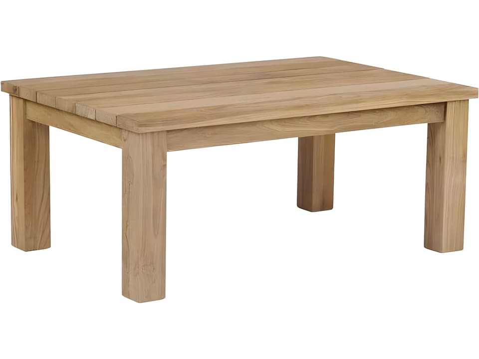 Tuscany 42 Inch Rectangular Teak Coffee Table in Vintage Teak