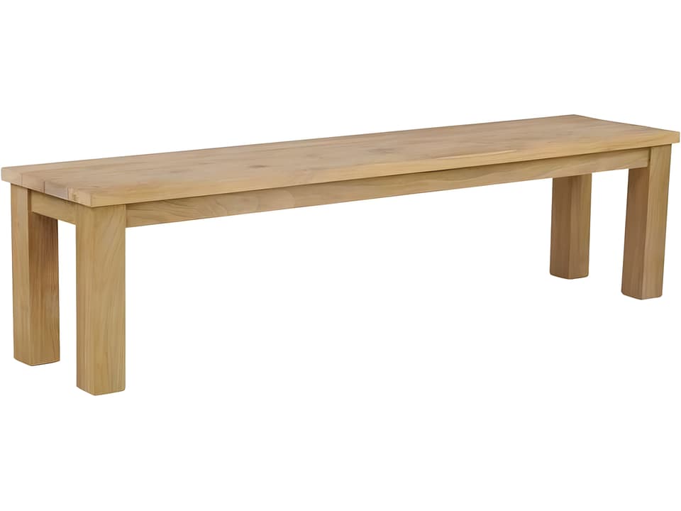 Tuscany 6-Foot Distressed Teak Backless Bench in Vintage Teak