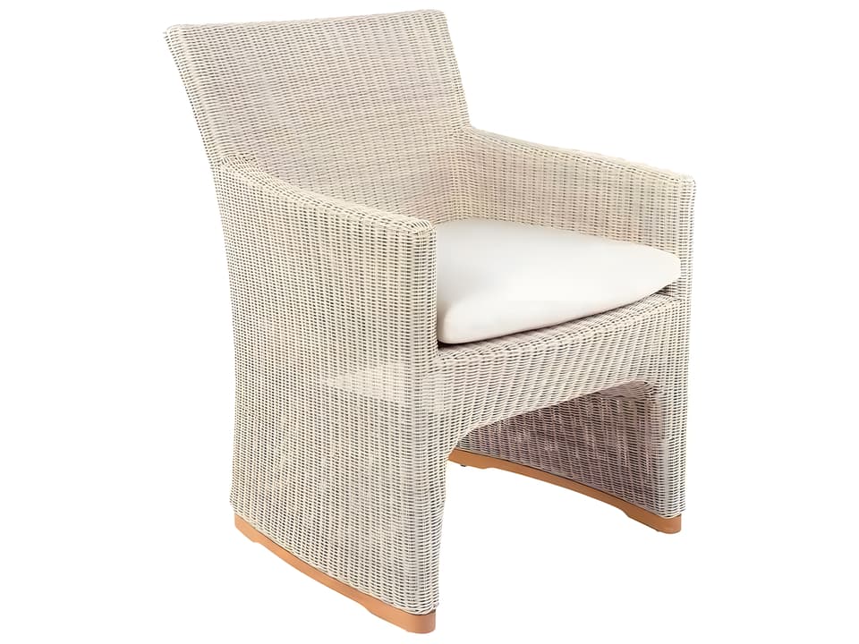 Westport Teak Wicker Cushion Dining Armchair