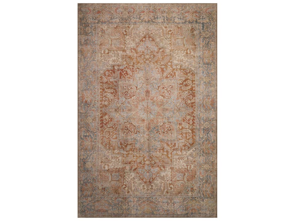London Bordered Washable Area Rug