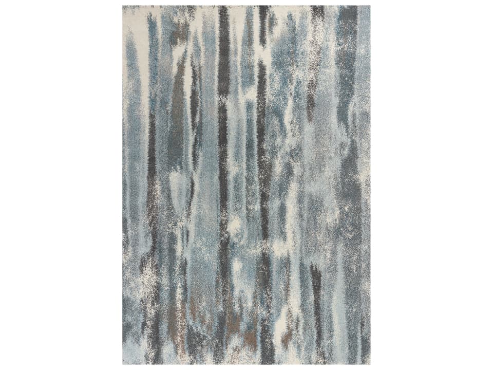Illusions 6211 Abstract Area Rug in Teal Moderne