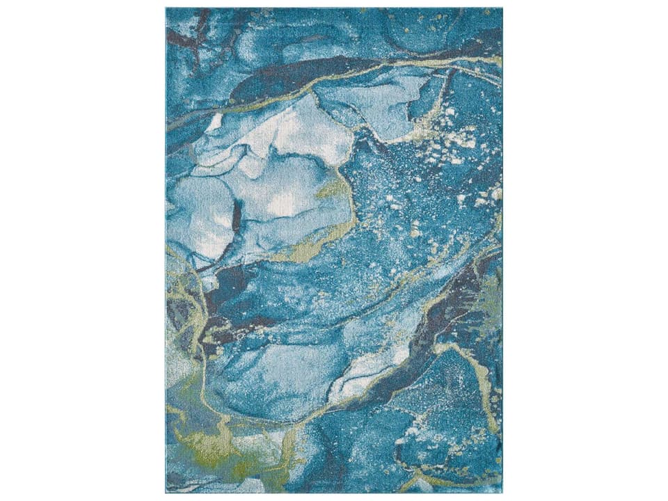 Illusions Abstract Area Rug with Watercolor Design