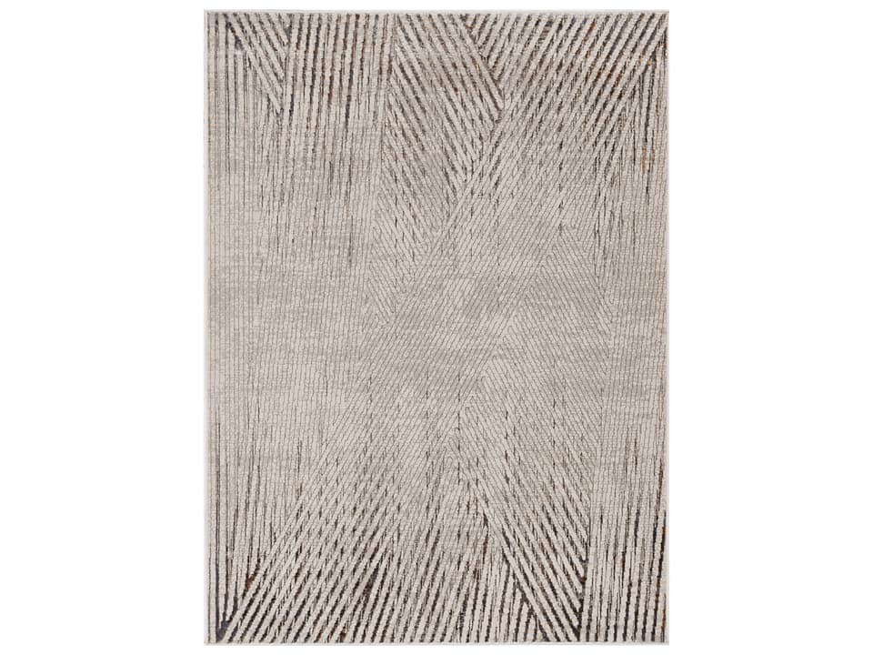 Inspire Striped Ivory Grey Parker Area Rug