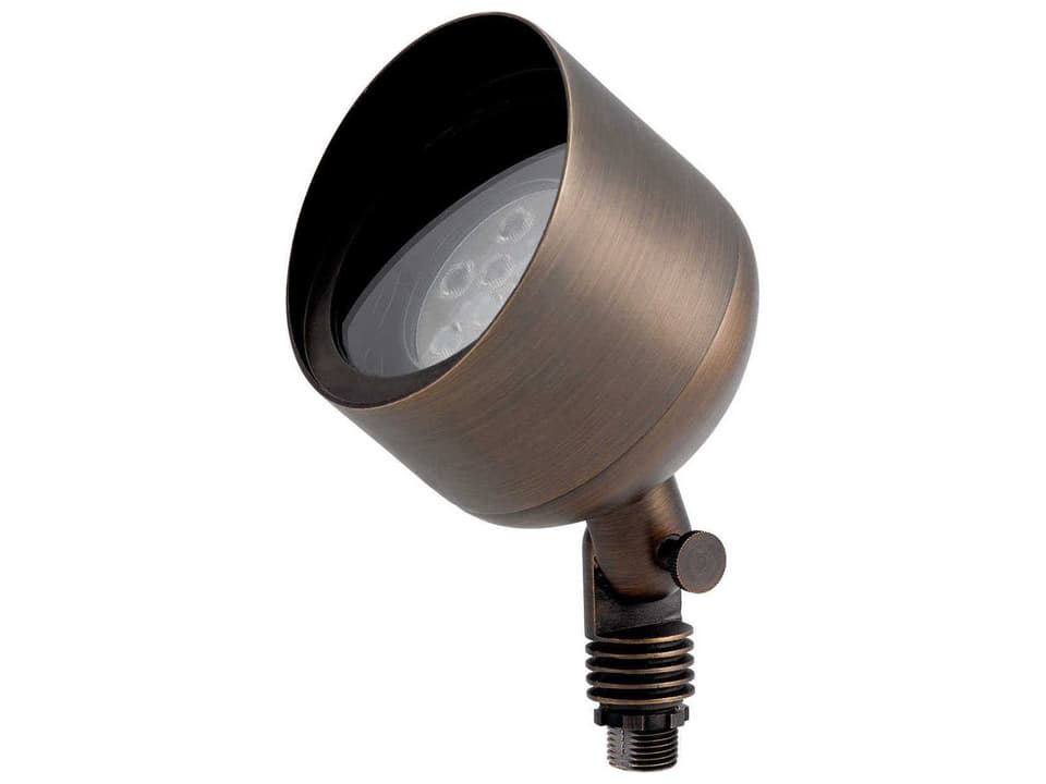 1-Light PAR36 Outdoor Uplight Accent Light in Centennial Brass