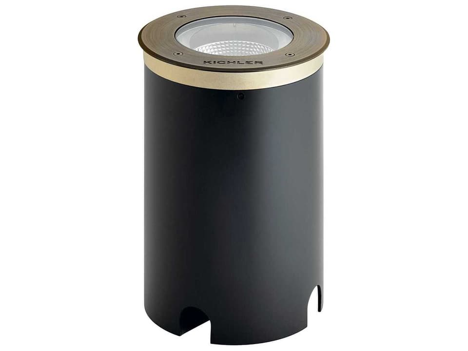 1-Light Landscape LED Outdoor Floor Light in Centennial Brass