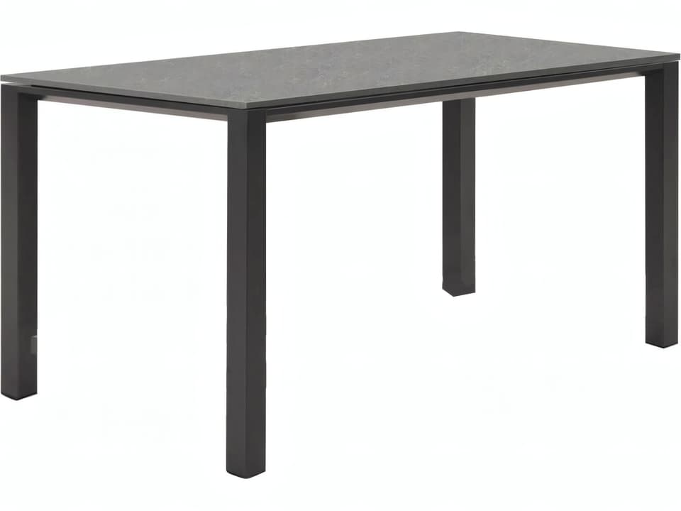 Concept 36 Inch Square Ceramic Top Dining Table in Lava