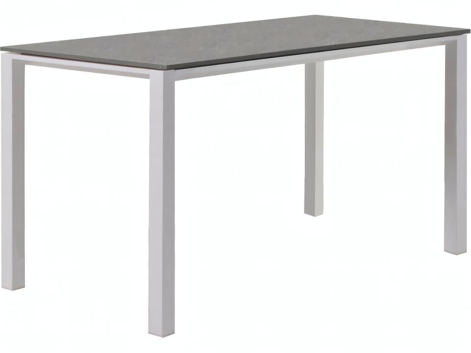 Concept 71 Inch Rectangular Ceramic Top Dining Table in White