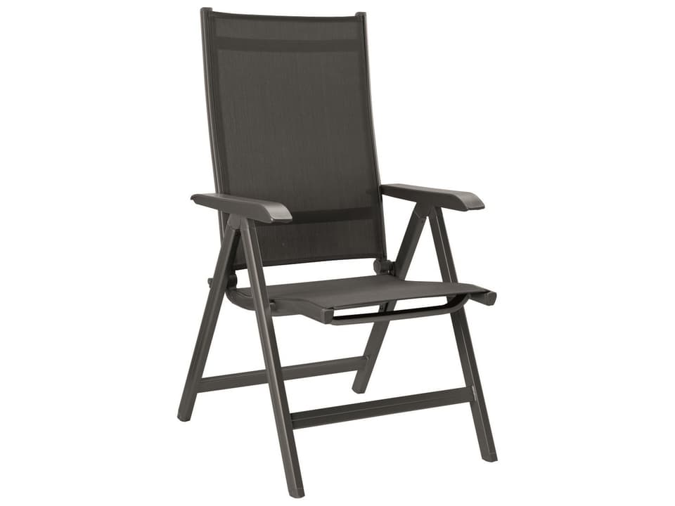 Basic Plus Aluminum Gray Multi-Position Patio Lounge Chair
