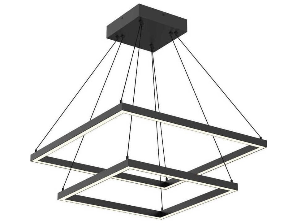 Piazza 24-Inch LED Chandelier in Black