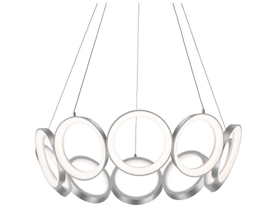 Oros Modern Antique Silver LED Chandelier