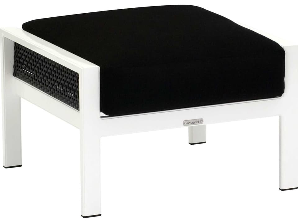 Parkview Woven Wicker Outdoor Patio Ottoman