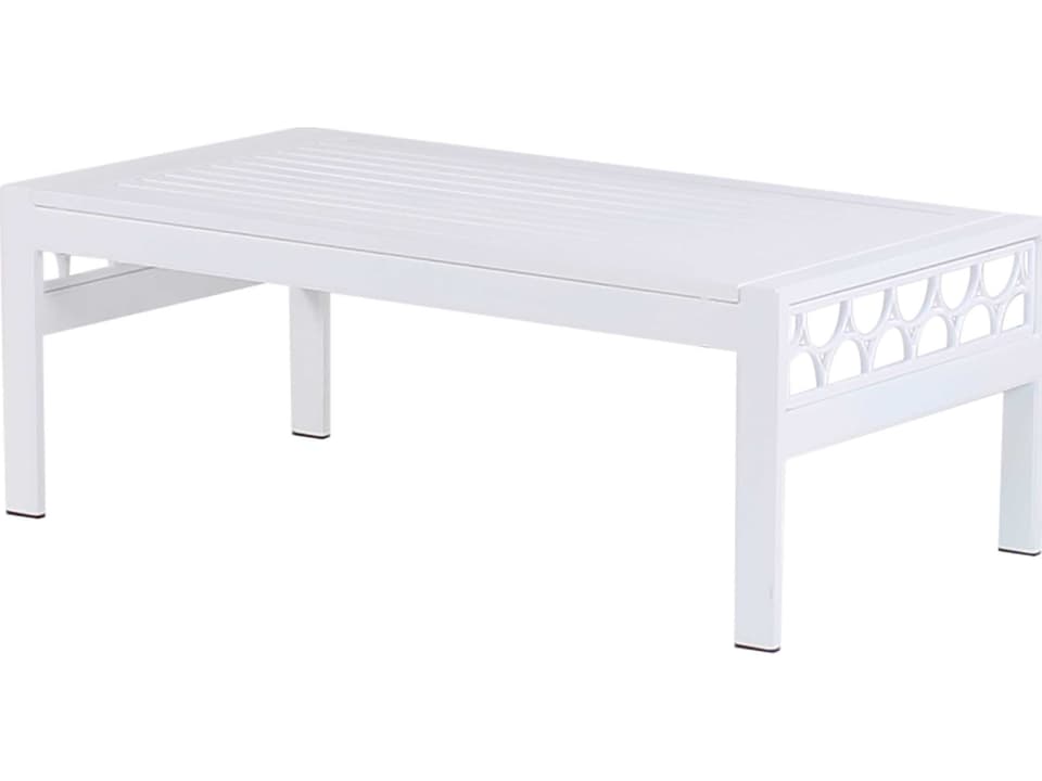 Parkview Cast Aluminum Rectangular Patio Coffee Table