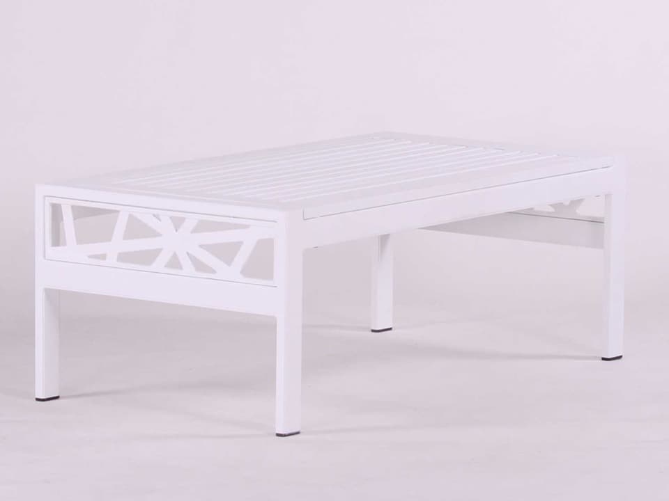 Parkview Knest 48-Inch Rectangular Cast Aluminum Outdoor Coffee Table