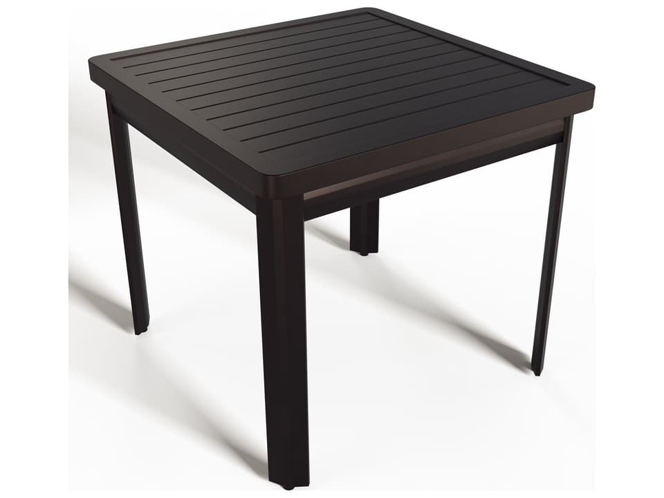 Clarity 20 Inch Square Aluminum Side Table