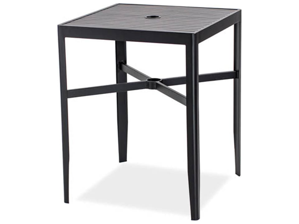 Serene Square Outdoor Patio Bar Table with Hole