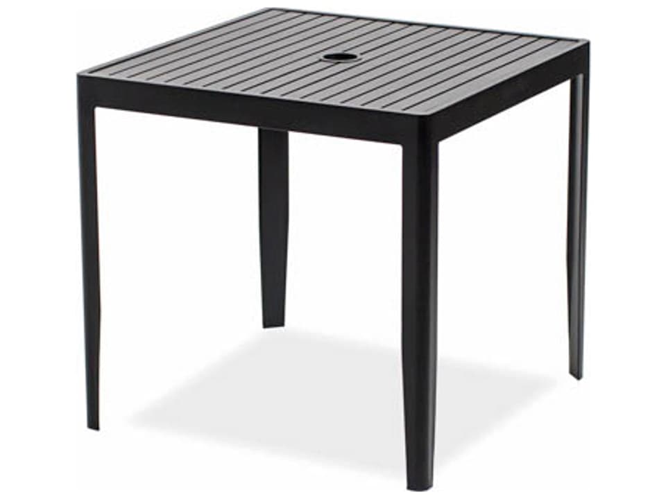 Serene 30-Inch Square Patio Dining Table with Hole