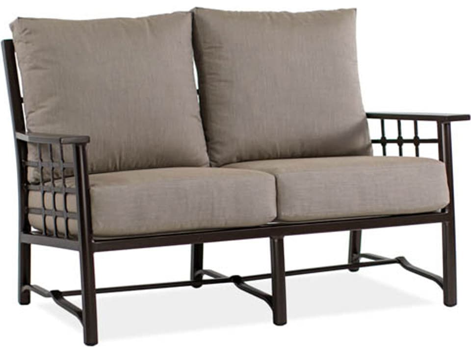 Evans Cast Aluminum Deep Seating Outdoor Loveseat
