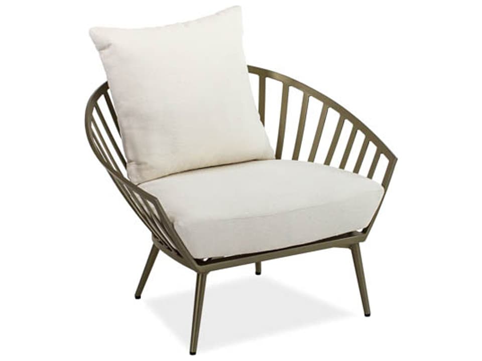 Ella Aluminum Cushion Arm Lounge Chair