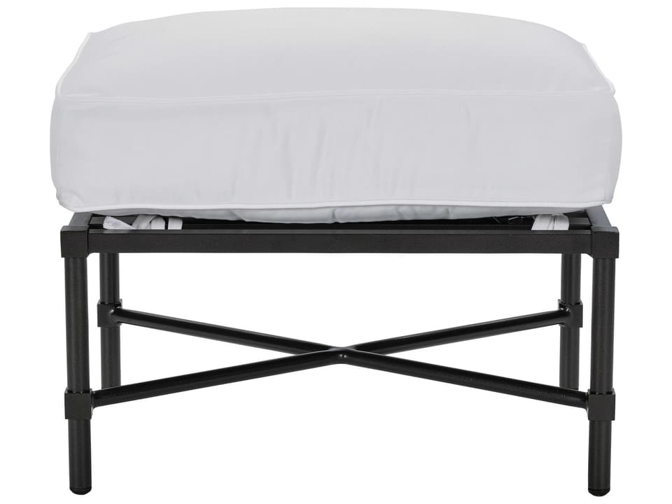 Langham Dark Bronze Aluminum Ottoman