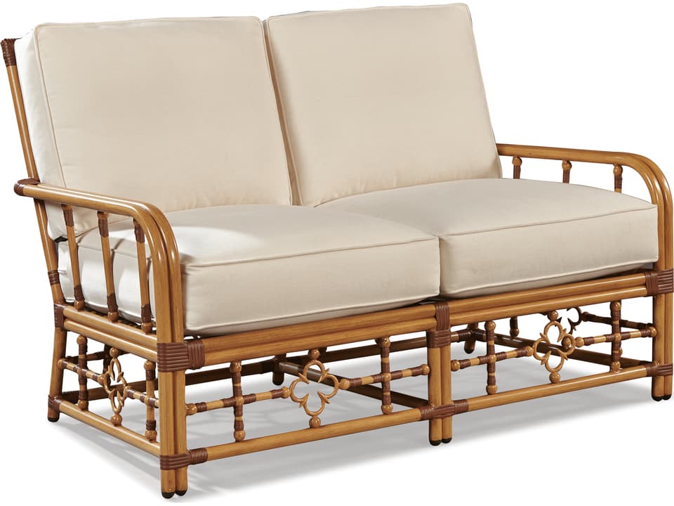 Mimi by Celerie Kemble Raffia Aluminum Loveseat