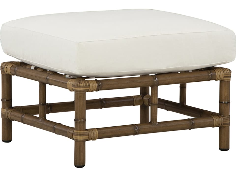 Brooks by Celerie Kemble Aluminum Woven Outdoor Ottoman