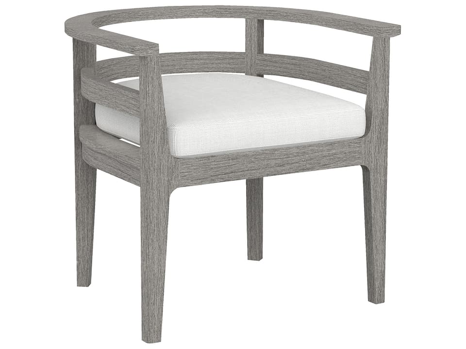 Avila Teak Dining Arm Chair with Paloma Grey Frame