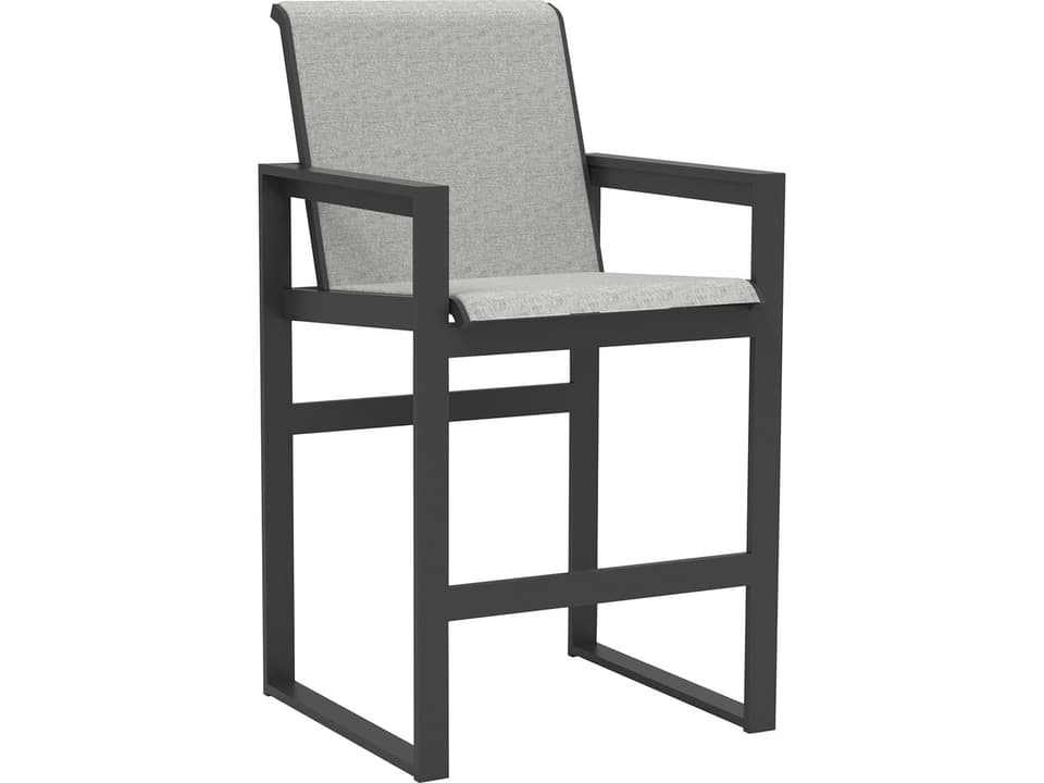 Bonavista Sling Bar Stool with Track Arm