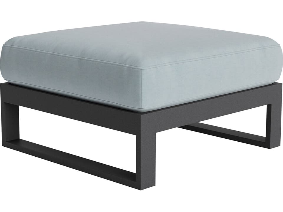Bonavista 33 Inch Square Aluminum Ottoman